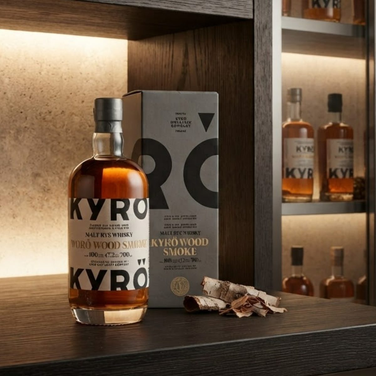 Kyrö Wood Smoke Malt Rye Whisky 700ml