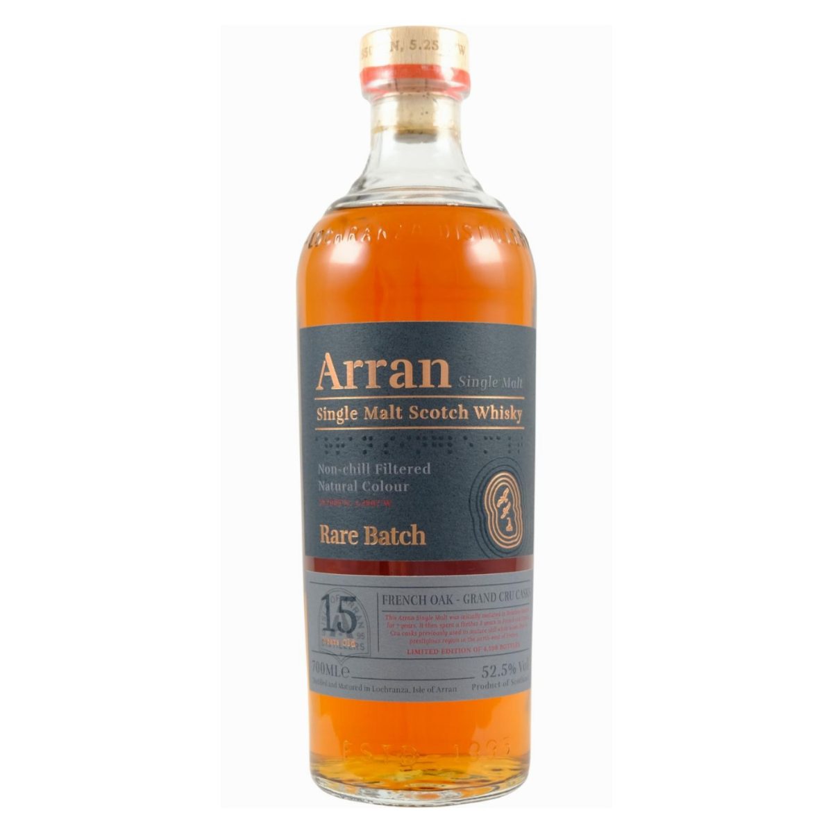 Arran 15 Anos Rare Batch French Oak Grand Cru 700ml