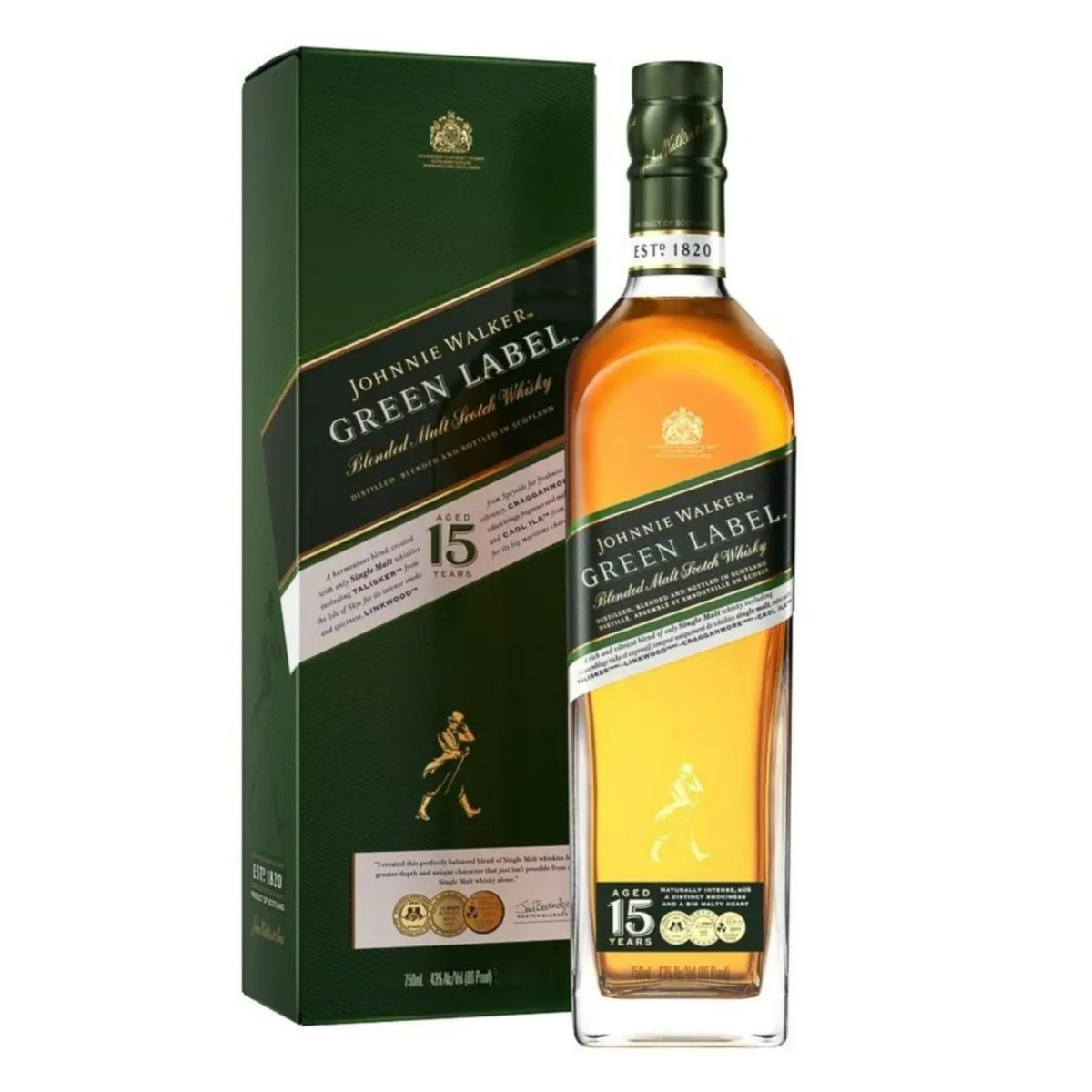 Johnnie Walker Green Label 15 Anos 700ml