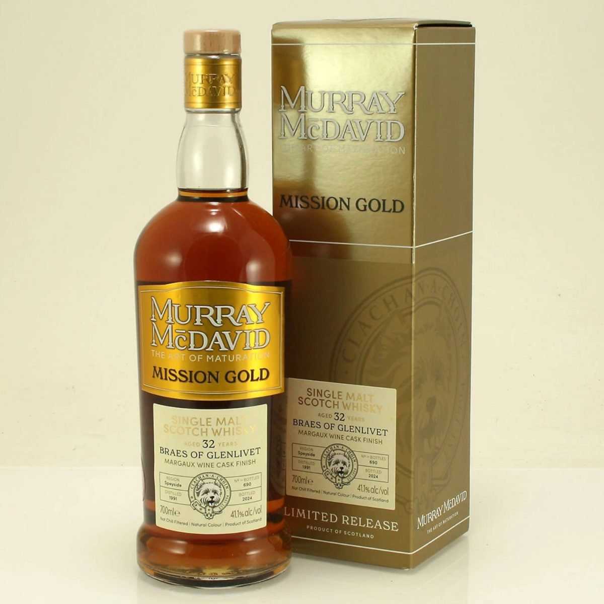 Murray McDavid Mission Gold Braes of Glenlivet 32 Anos Margaux 700ml