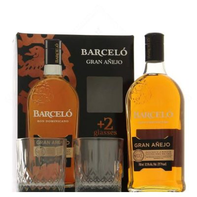 Ron Barceló Gran Añejo 700ml + 2 Copos